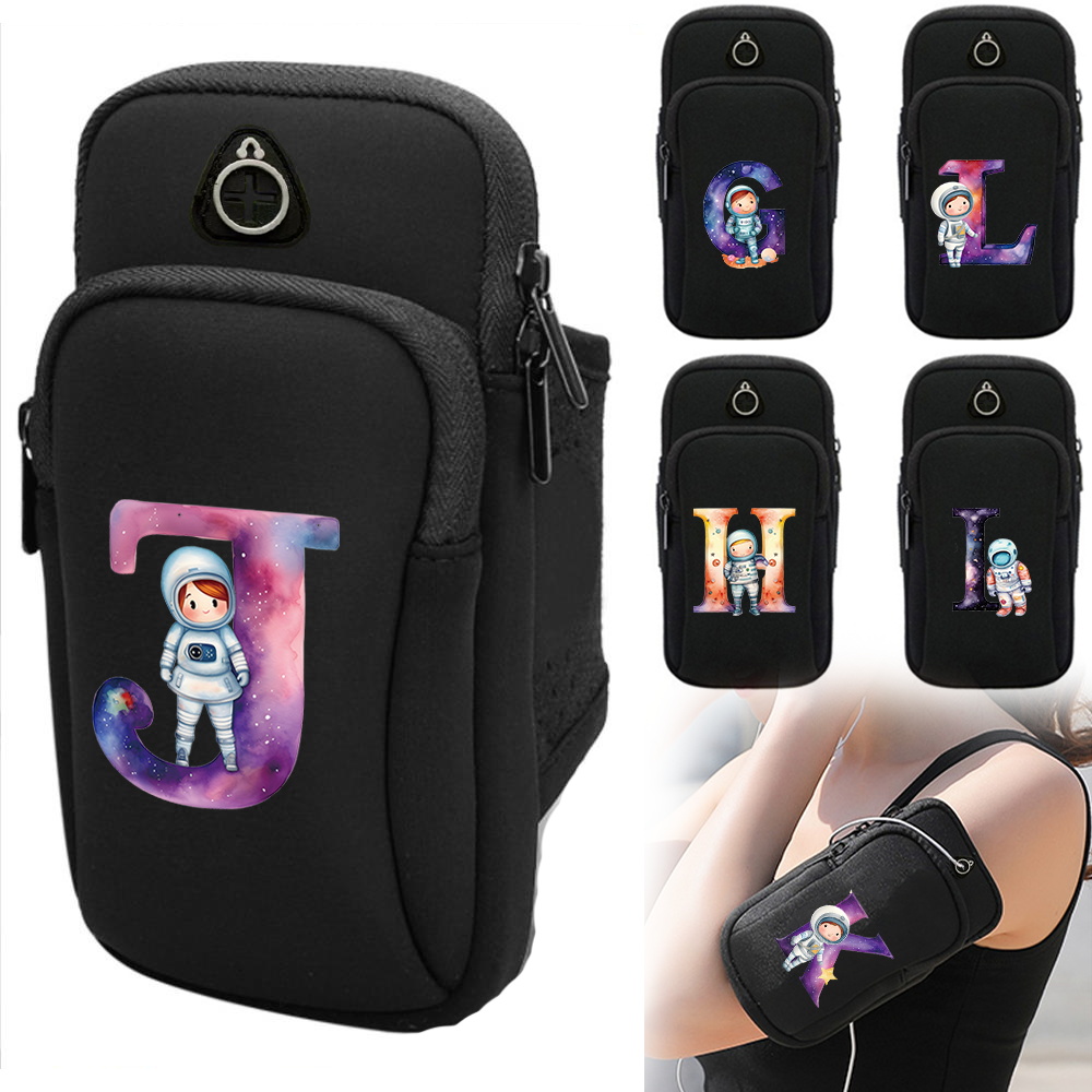 Running Gear Headphones - วิ่งโทรศัพท์มือถือกระเป๋าแขนฟิตเนสเกียร์แจ็คหูฟังออกแบบกีฬากลางแจ้งคลัทช์กระเป๋า Apple ARM BAG ผู้ชายผู้หญิง