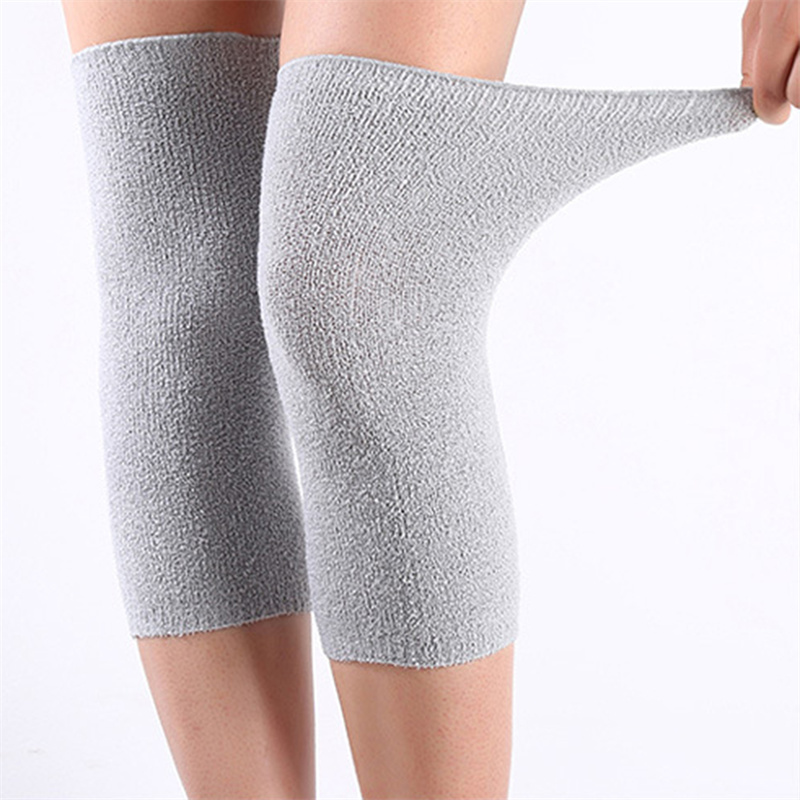 Running Gear For Winter - แผ่นรองเข่ากันหนาวสำหรับผู้หญิง, 1คู่แผ่นรองเข่ากันหนาวแผ่นไม้ไผ่ถ่านอุปกรณ์ป้องกันปกป้องเข่าขณะวิ่งในฤดูหนาว