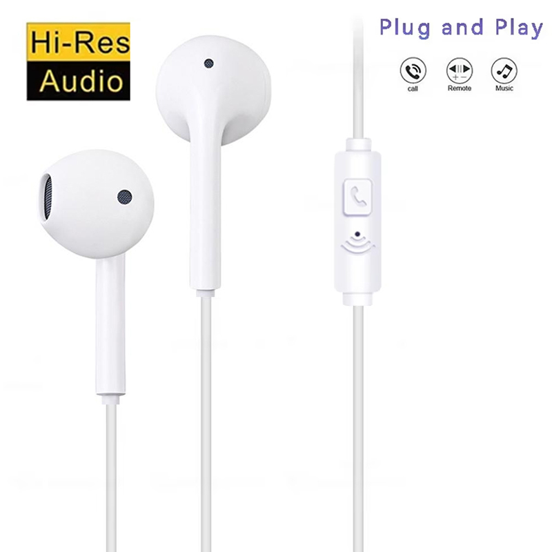 Running Gear Headphones - หูฟังแบบมีสายขนาด 3.5 มม. พร้อมไมโครโฟน สำหรับสมาร์ทโฟน คอมพิวเตอร์