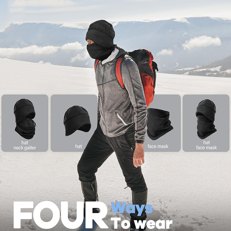 Running Gear For Winter - TRALOW บาลาคลาวาอเนกประสงค์สำหรับฤดูหนาว ป้องกันลม ผ้าฟลีซ สำหรับเล่นสกี ปิดหน้า