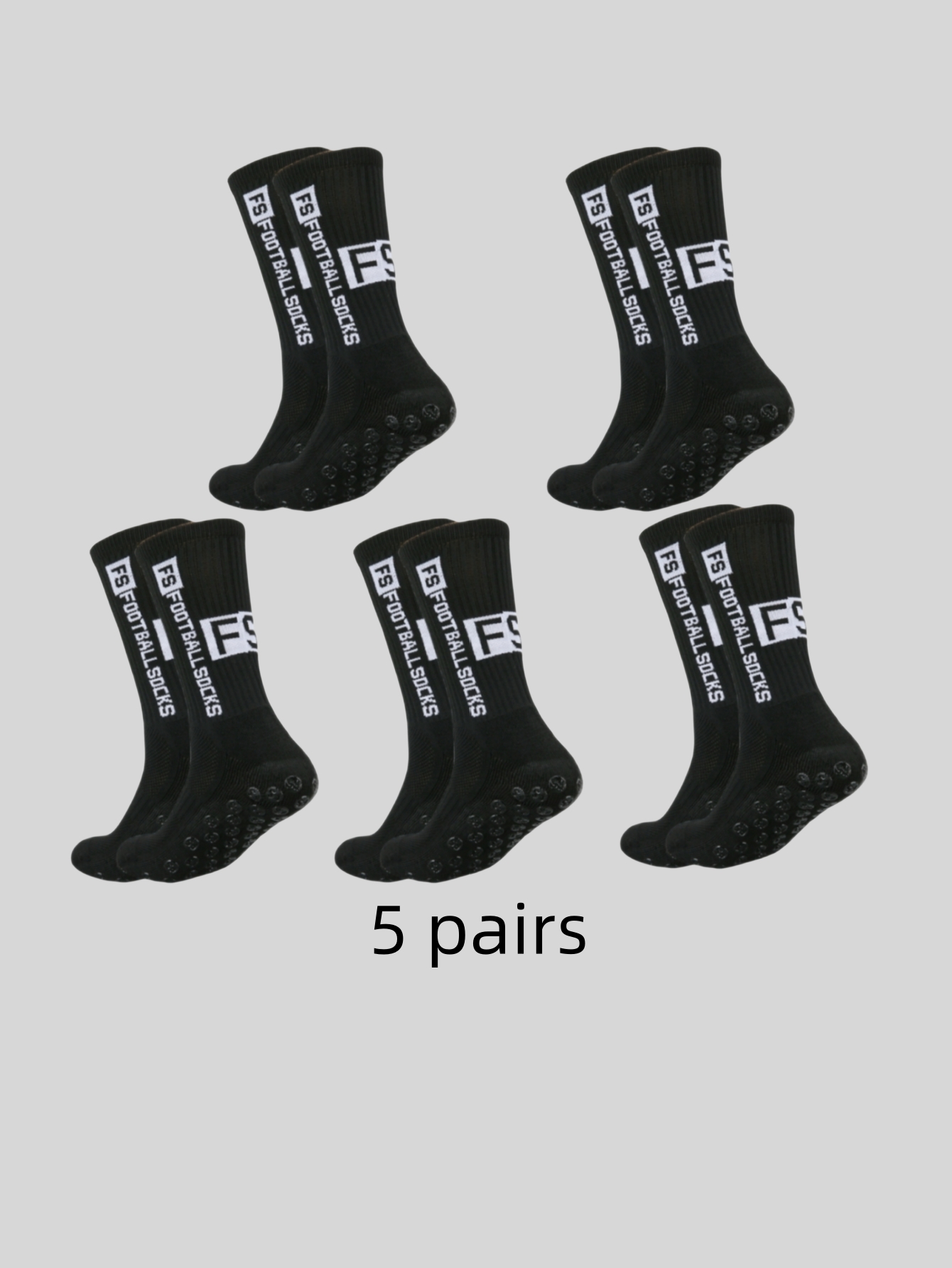 จุดกาวหลากสี 5 คู่สําหรับป้องก - Anti Blister Sock บทวิจารณ์และราคา
