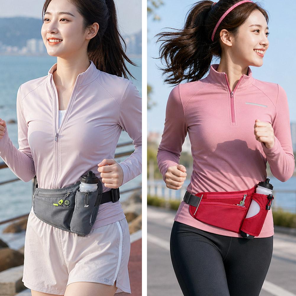 กระเป๋าคาดเอวพร้อมที่ใส่ขวดน้ำ - Running Gear Organizer บทวิจารณ์และราคา