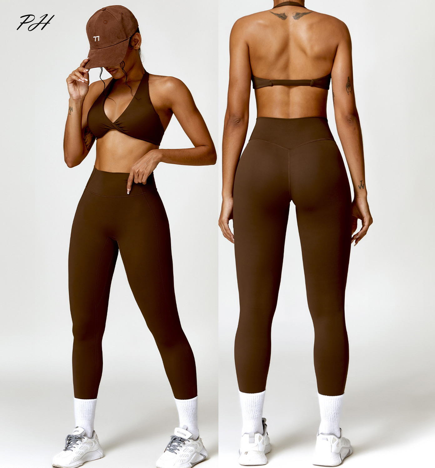 ชุดออกกำลังกาย2ชิ้นลายนู้ดสำหร - Running Gear บทวิจารณ์และราคา